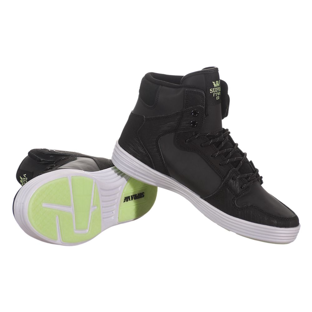 Baskets Montantes Supra Vaider Lite Noir Black/White Homme | YEI-48759996